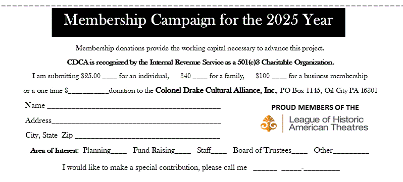 2025 CDCA, Inc Membership Card