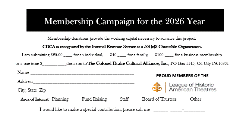 2026 CDCA, Inc Membership Card